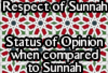 The Respect of Sunnah